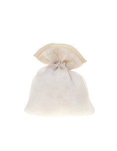 Bicolor Sacchetto portaconfetti Bianco 10x12cm | G3S