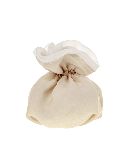Bicolor Sacchetto quadrato Crema 10cm | G3S