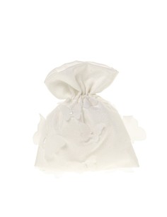 Butterfly Sacchetto portaconfetti Farfalla Bianco 10x12cm | G3S