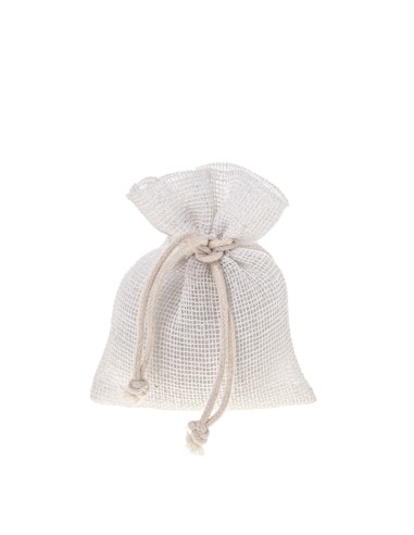 Grezzo Sacchetto portaconfetti Bianco 8x10cm | G3S
