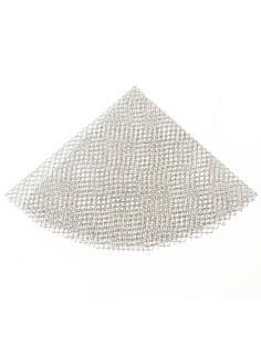 Metallic Rete tonda portaconfetti Silver | G3S