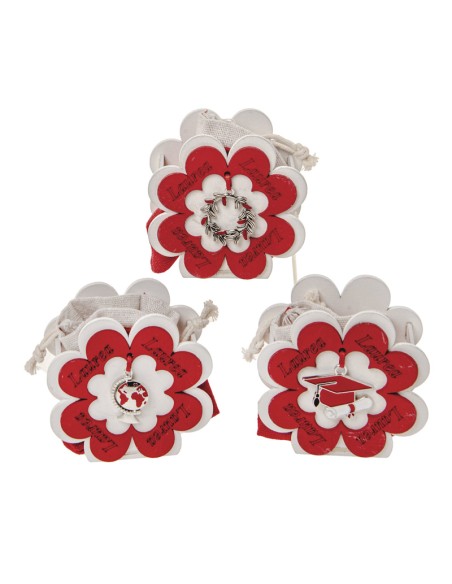Quadrifoglio Portaconfetti Laurea 8cm SC690 | G3S
