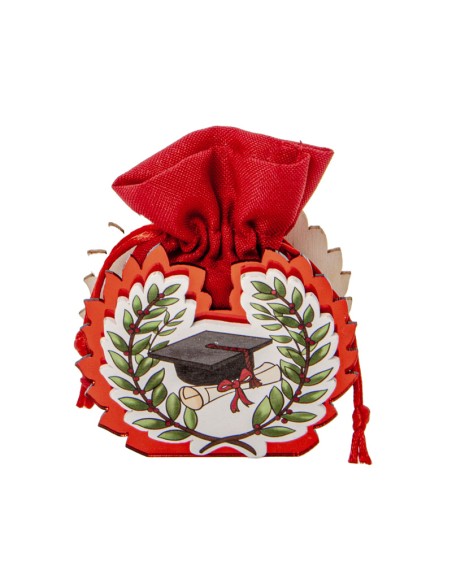 Rouge Portaconfetti Laurea h7cm SC689 | G3S