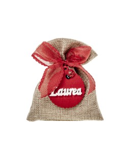 Rustic Laurea Sacchetto portaconfetti 10x12cm | G3S