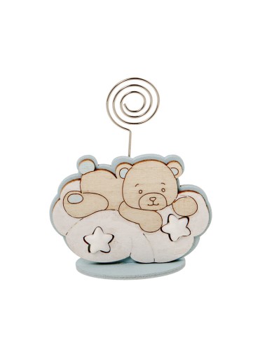 Two Stars Clip segnaposto Orsetto / Stelle Cielo h8cm | G3S
