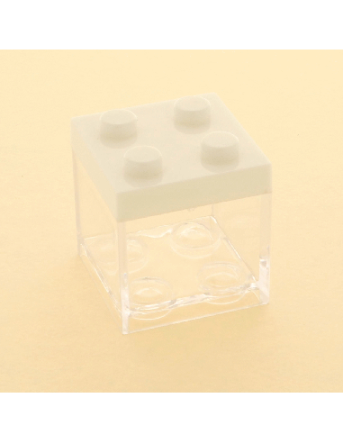 Scatolina Cube Box in plexiglass Bianco 5x5x5cm | G3S