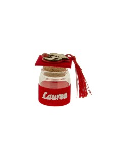 Laureandum Scatolina libro portaconfetti Rosso h7cm | G3S