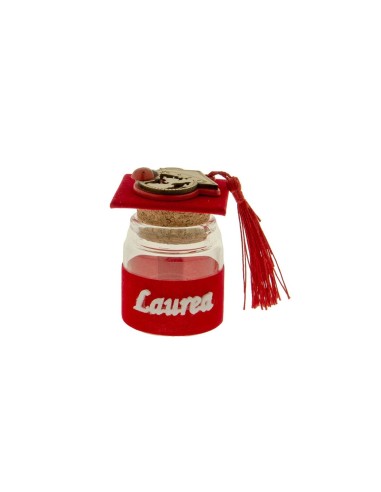 Laureandum Scatolina libro portaconfetti Rosso h7cm | G3S