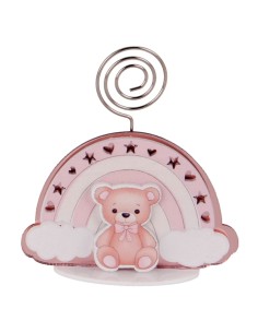 Baleno Clip Orsetto Rosa 7cm SC734 | G3S