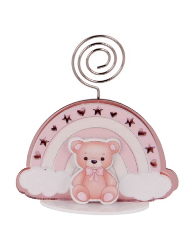 Baleno Clip Orsetto Rosa 7cm SC734 | G3S