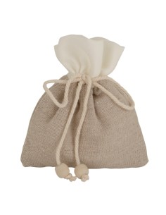 Bi-Natural sacchetto Matrimonio Bianco 12cm C2781 | G3S