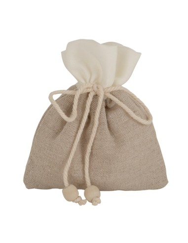 Bi-Natural sacchetto Matrimonio Bianco 12cm C2781 | G3S