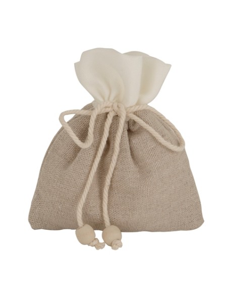 Bi-Natural sacchetto Matrimonio Bianco 12cm C2781 | G3S