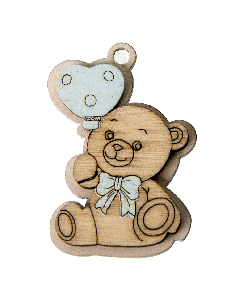 Decorazione in legno Orsetto Cielo 4cm | G3S