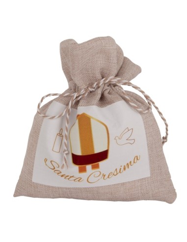 Corda sacchetto Cresima 10x12cm C2779 | G3S