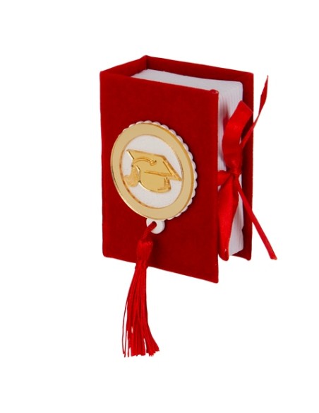 Dottor Libro Portaconfetti Laurea Rosso 5,5x8cm SC758 | G3S
