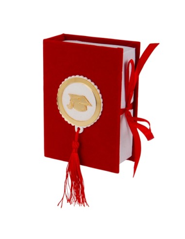 Dottor Libro Portaconfetti Laurea Rosso 8,5x12cm SC759 | G3S
