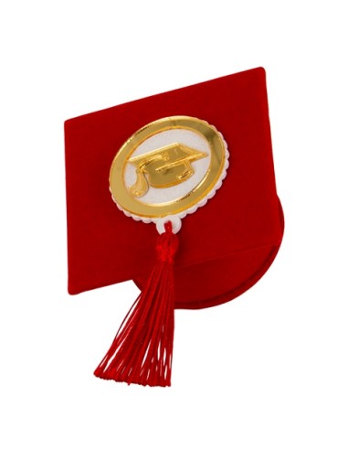 Dottor Tocco Portaconfetti Laurea Rosso 7cm SC757 | G3S