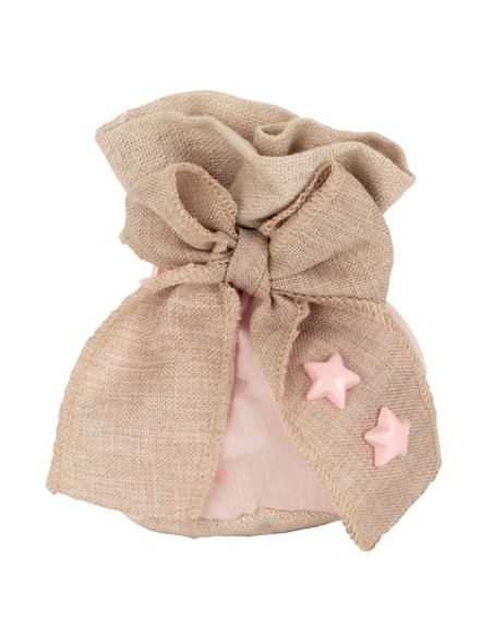 Due Stelle tondo Baby Rosa 10cm C2757 | G3S
