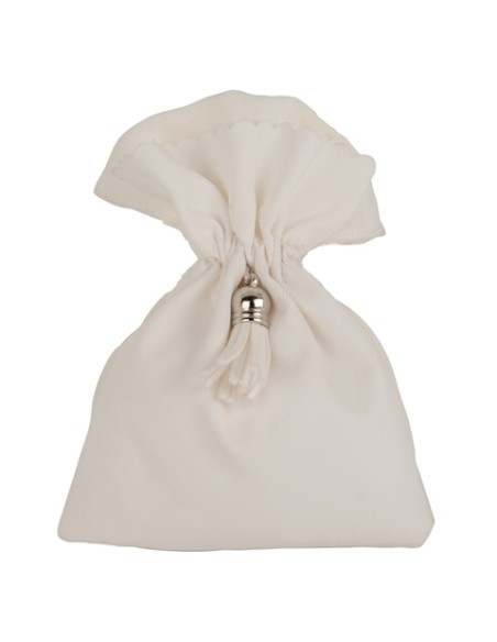 Elegante sacchetto Matrimonio Bianco 10x13cm C2801 | G3S
