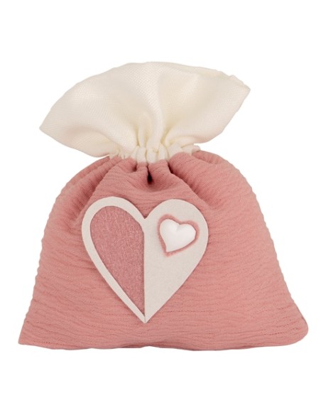 Light sacchetto Matrimonio Rosa antico 10x12cm C2815 | G3S