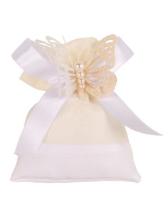 Mariposa sacchetto Matrimonio Bianco 9x11cm C2816 | G3S