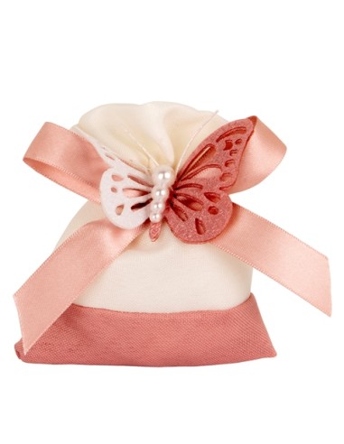 Mariposa sacchetto Matrimonio Rosa antico 9x11cm C2818 | G3S