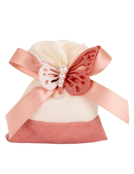 Mariposa sacchetto Matrimonio Rosa antico 9x11cm C2818 | G3S