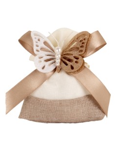 Mariposa sacchetto Matrimonio Tortora 9x11cm C2817 | G3S