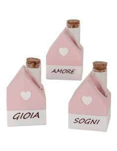 Nice Casa Portaconfetti Rosa 6x6x8cm SC719 | G3S