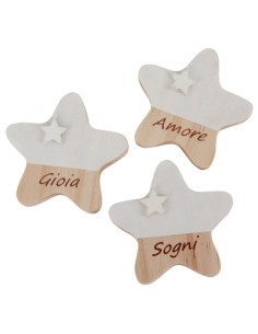 Nice Magnete Stella Bianco 5cm SC717 | G3S