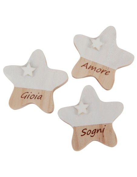 Nice Magnete Stella Bianco 5cm SC717 | G3S