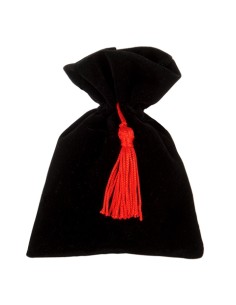 Velvet sacchetto Matrimonio Nero 10x13cm C2842 | G3S