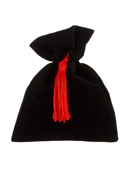 Velvet sacchetto Matrimonio Nero 8x10cm C2841 | G3S