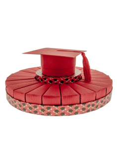 Tocco Torta portaconfetti Laurea Ø37cm x h17cm | G3S