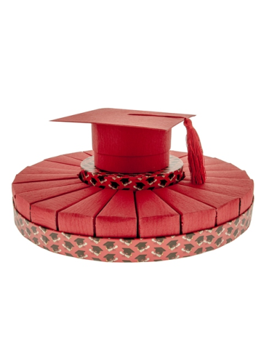 Tocco Torta portaconfetti Laurea Ø37cm x h17cm | G3S