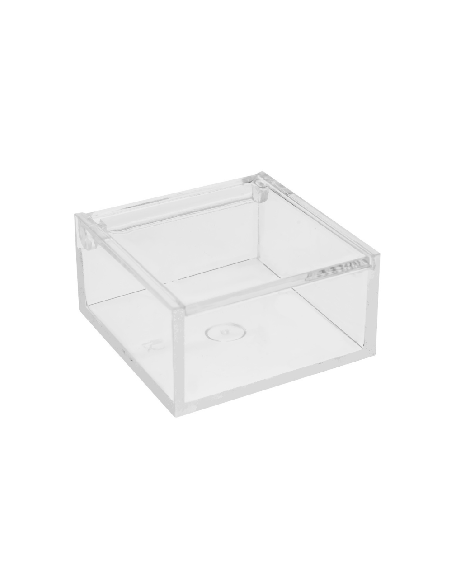 Scatola trasparente in plexiglass 6x6x3cm | G3S