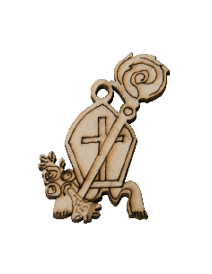 Decorazione in legno Cresima 4cm | G3S