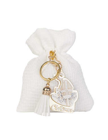 Altare Sacchetto con portachiavi Cresima 10x12cm | G3S