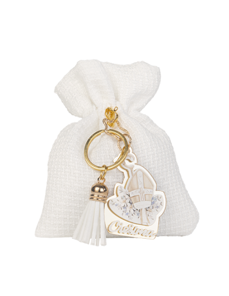 Altare Sacchetto con portachiavi Cresima 10x12cm | G3S