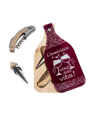 Bordeaux Set vino 9x20cm | G3S Ingrosso
