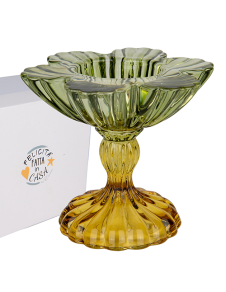 Colorfull Portacandela Green h8,5cm con scatola | Vendita Ingrosso G3S