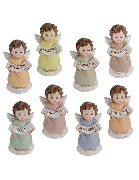 Divino Angelo - 8 soggetti assortiti h8cm | Vendita Ingrosso G3S