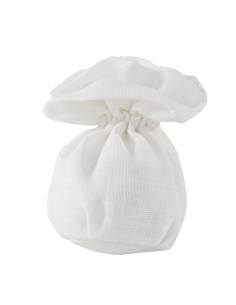Ellisse Sacchetto tondo Palla Bianco h10cm | G3S