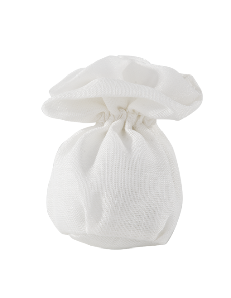 Ellisse Sacchetto tondo Palla Bianco h10cm | G3S
