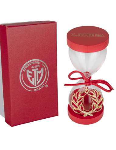 Gold Alloro Clessidra Gold h13cm con scatola | G3S Ingrosso