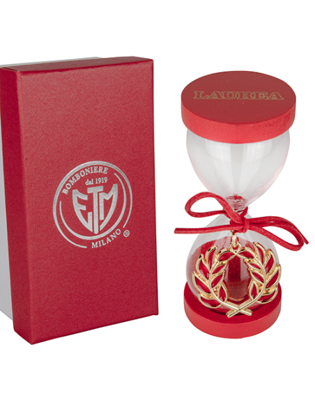 Gold Alloro Clessidra Gold h13cm con scatola | G3S Ingrosso