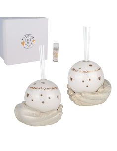 Gold Illumina Diffusore Gold - 2 soggetti assortiti 10cm x h10cm con scatola | G3S