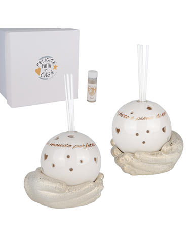 Gold Illumina Diffusore Gold - 2 soggetti assortiti 10cm x h10cm con scatola | G3S