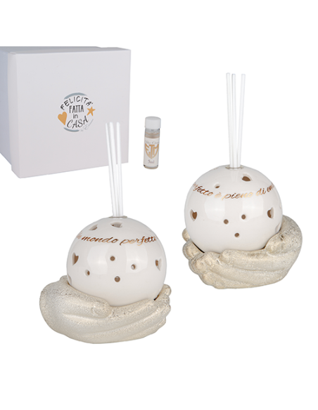 Gold Illumina Diffusore Gold - 2 soggetti assortiti 10cm x h10cm con scatola | G3S
